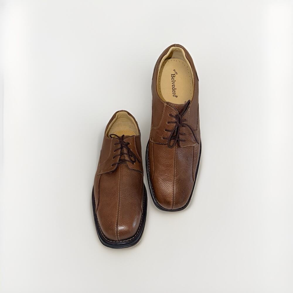 Belvedere Baybridge Brown Leather Dress Shoes Men’s 11EEE Oxford